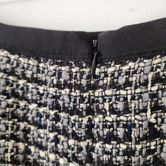 J. Crew No.2 Wool Blend Tweed Midnight Pencil Skirt Size 2 - Picture 7 of 13